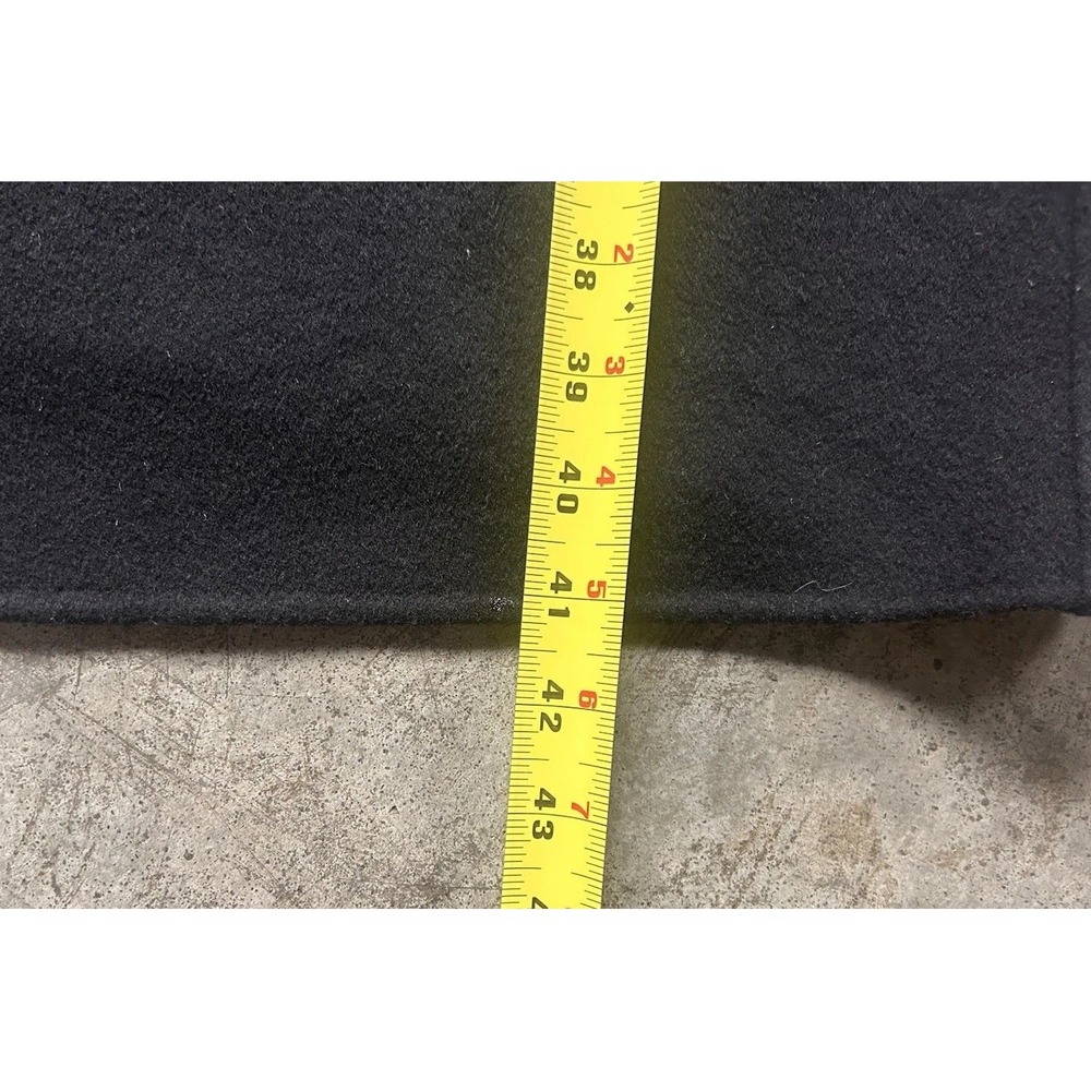 ALL SAINTS BLACK Wool Blend 2 Button Over Coat Medium Long - Picture 10 of 11